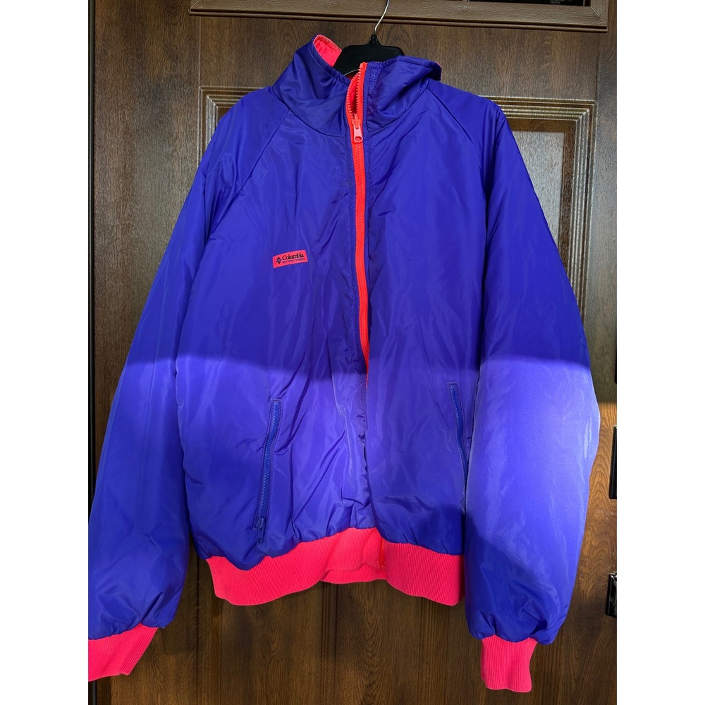 VTG 90s Columbia Reversible Thinsulate Insulated Ski Full Zip Coat Jacket XL - Picture 1 of 8